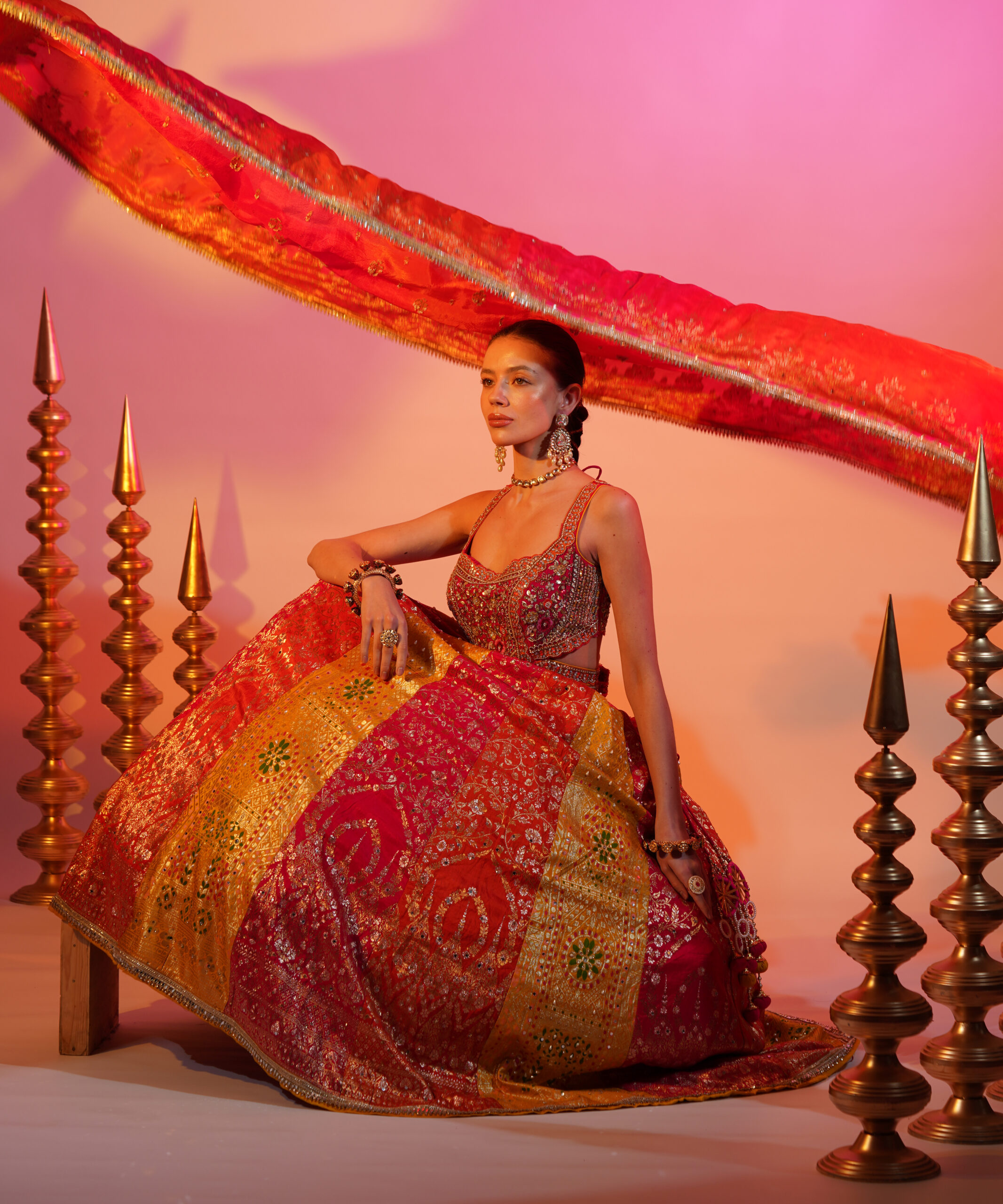 1. Aabha lehenga set